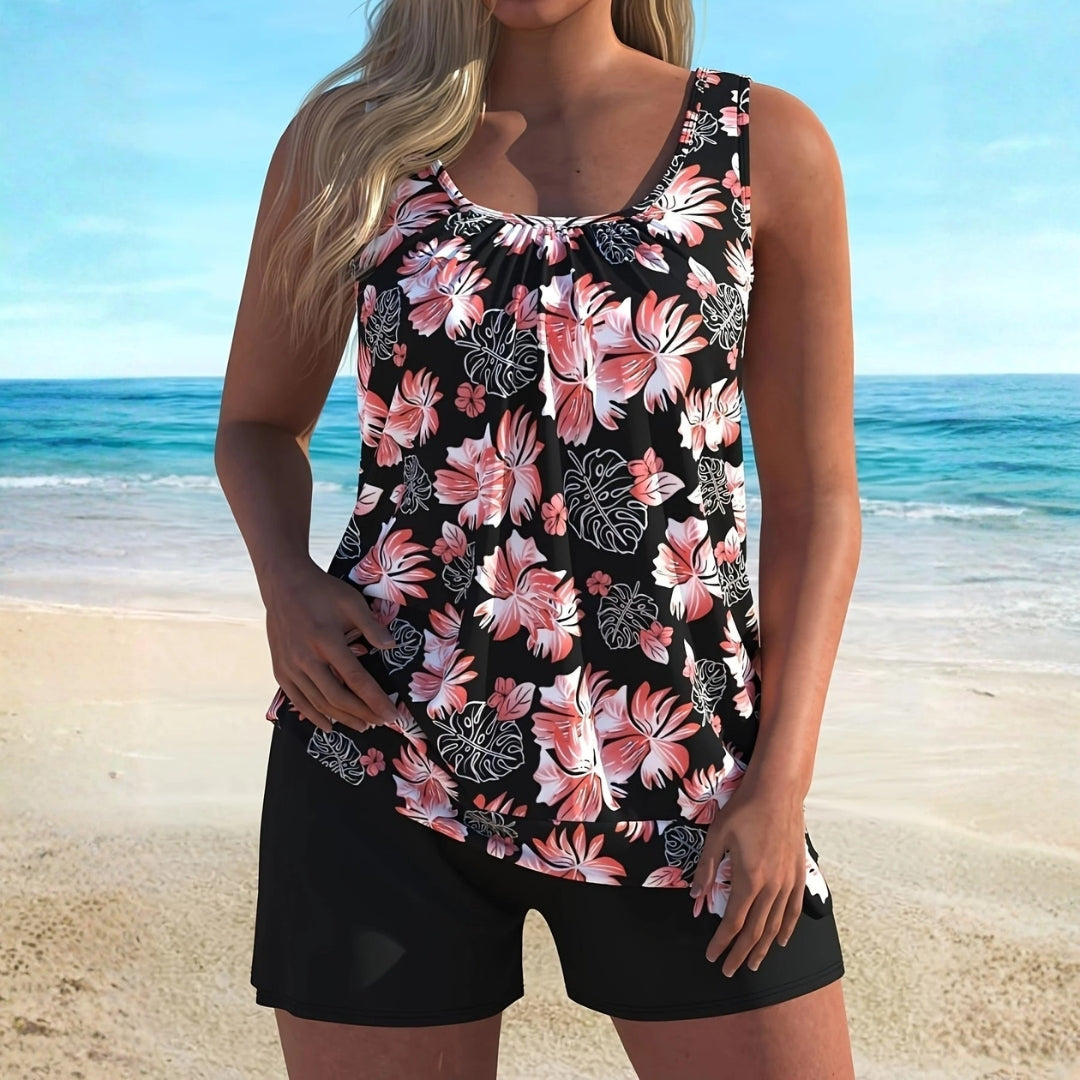 Marley - Floral Print Tankini Set