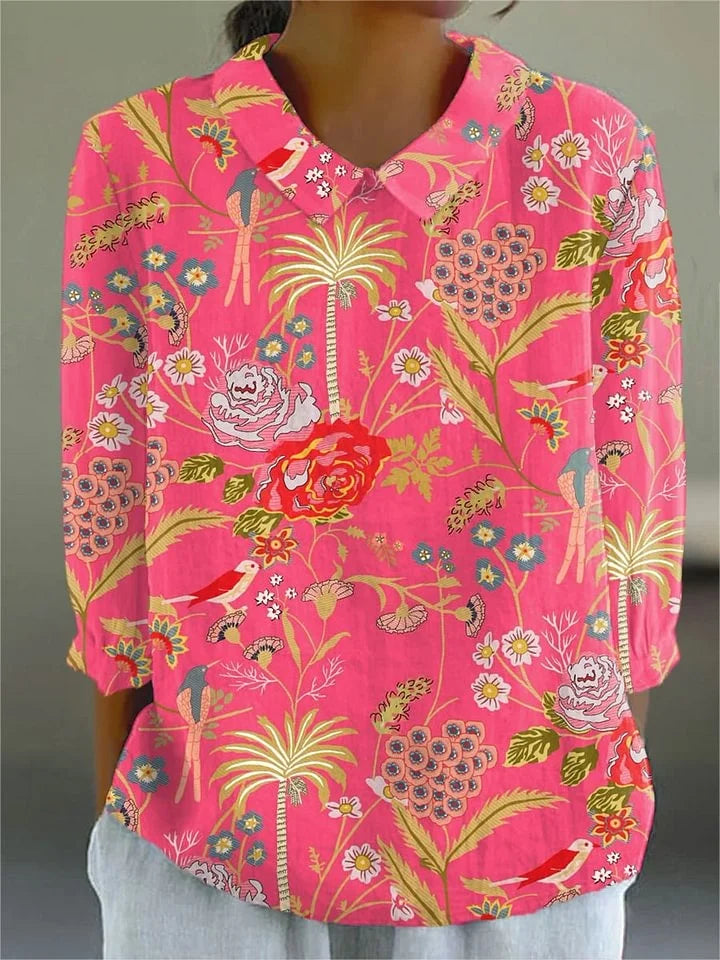 Laura - Tropical Garden Blouse