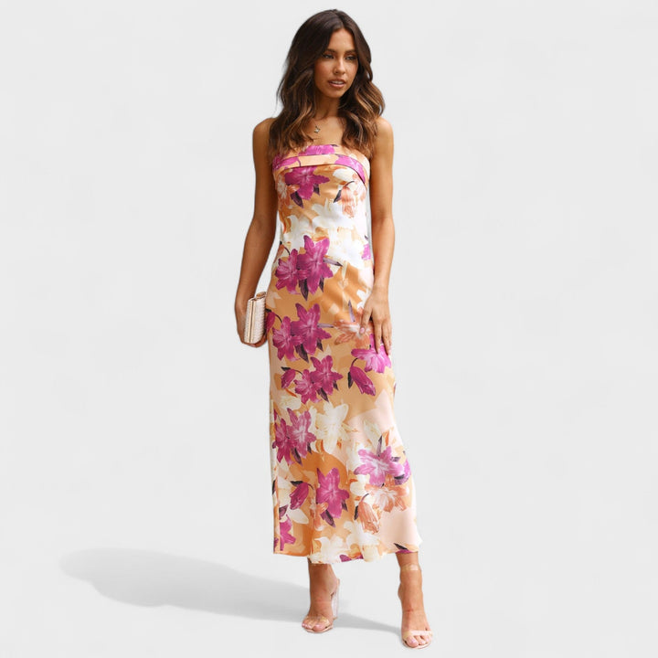 Avery - Sleeveless Satin Dress