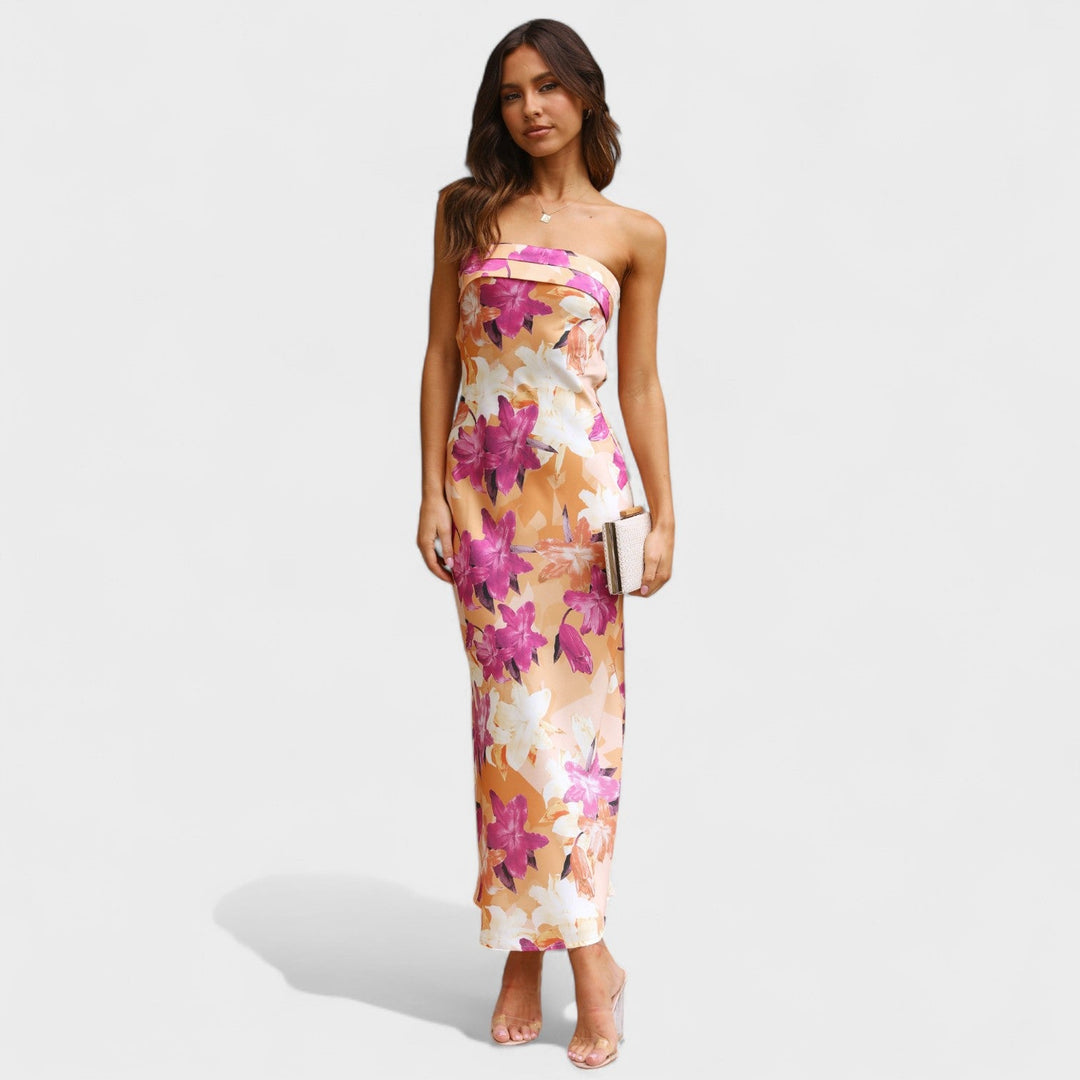 Avery - Sleeveless Satin Dress