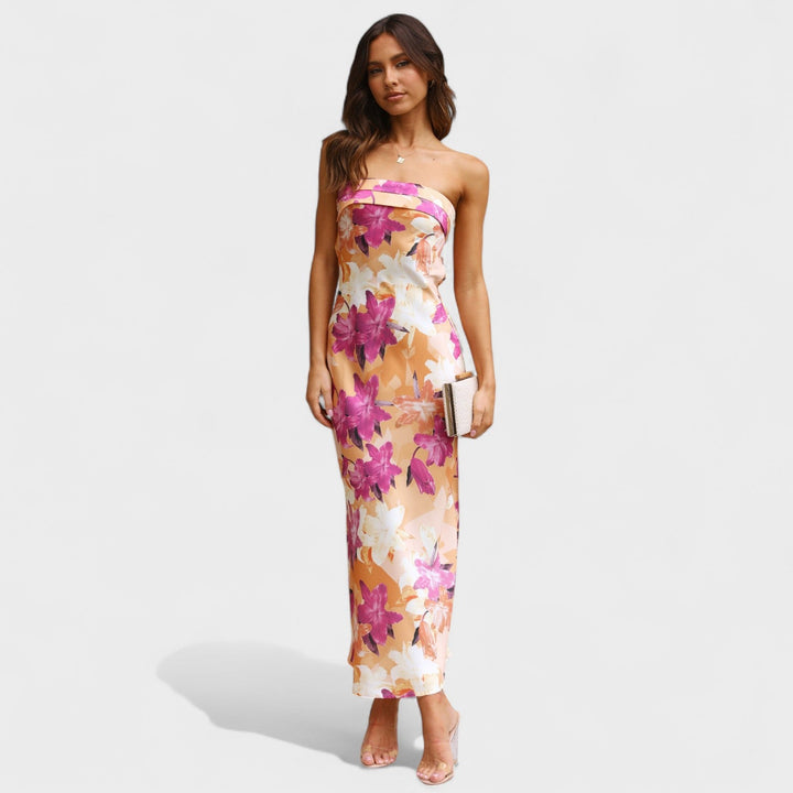 Avery - Sleeveless Satin Dress