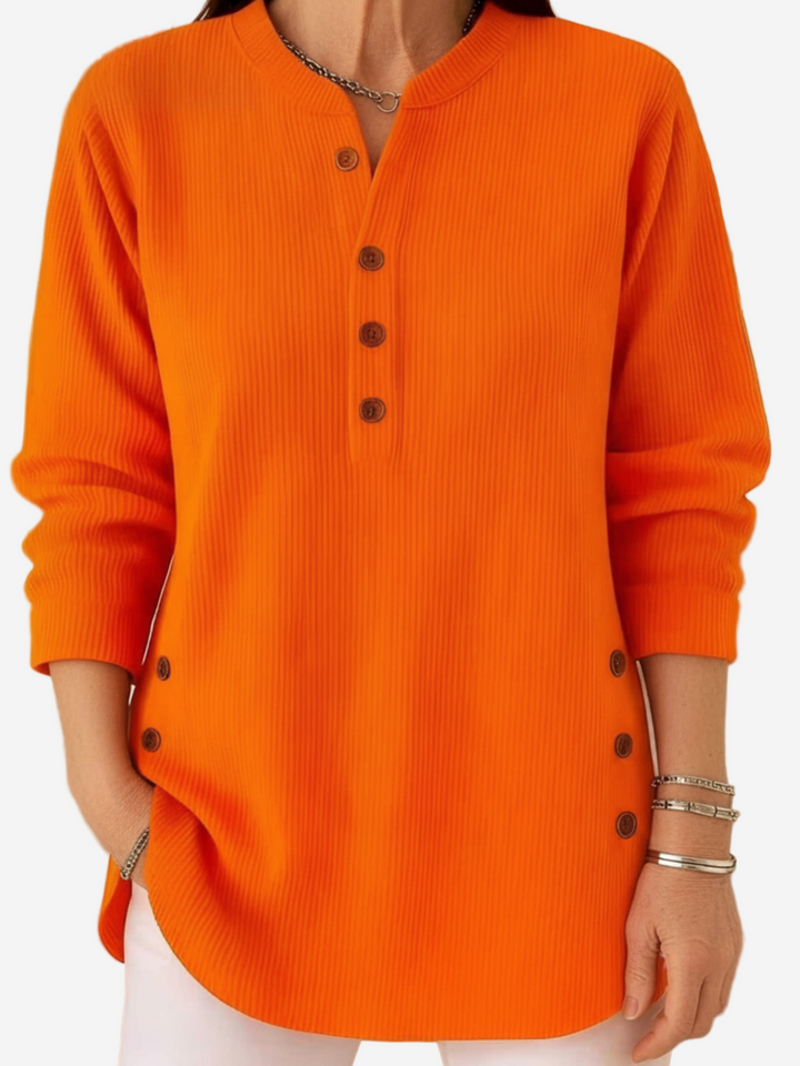 Kylie – Long Sleeve Solid Knit Sweater