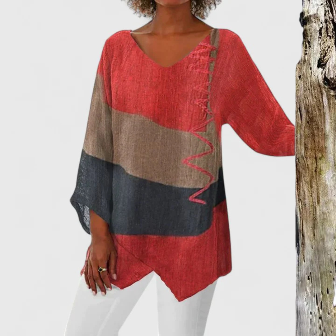 Maria - Sophisticated V-Neck Tunic