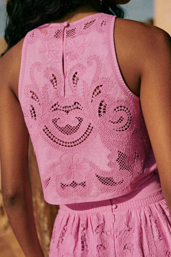 Georgia - Pink Lace Set