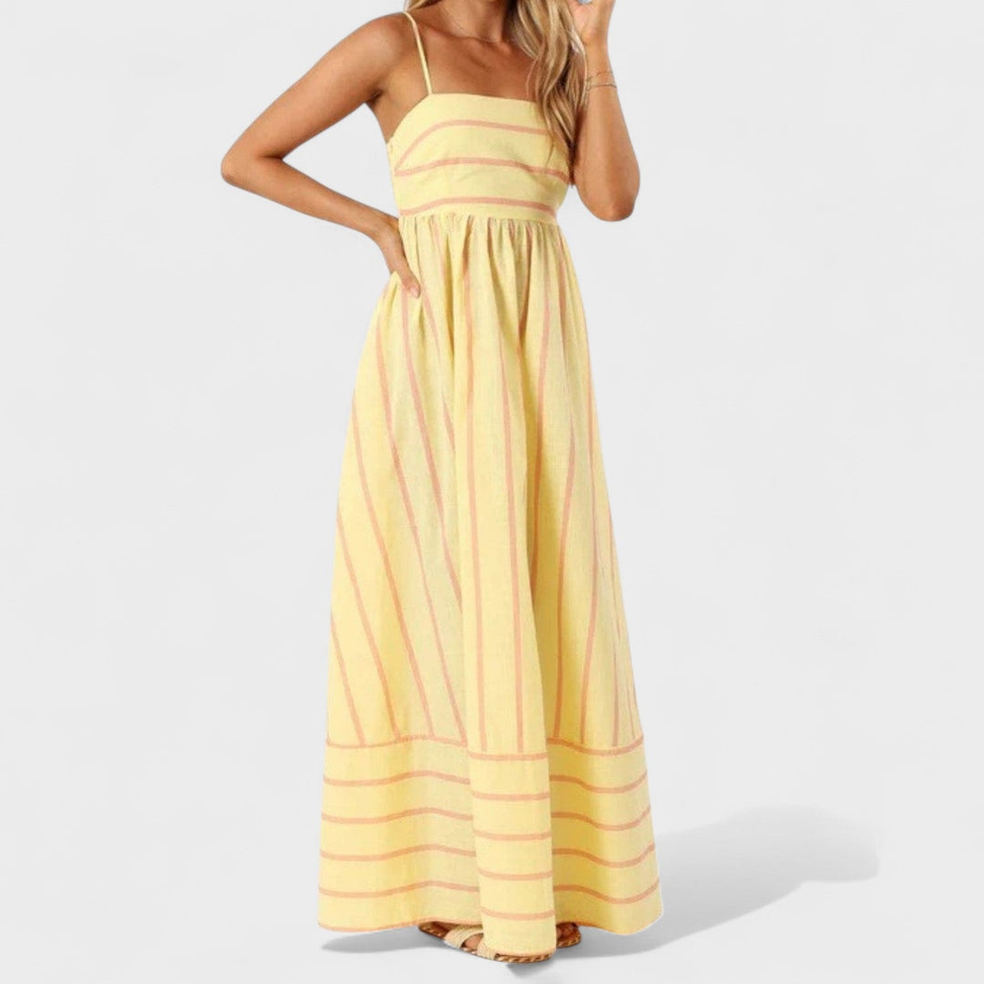 Andrea - Long Striped Dress