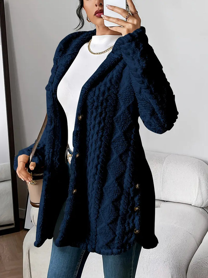 Sara - Fleece Hooded Coat