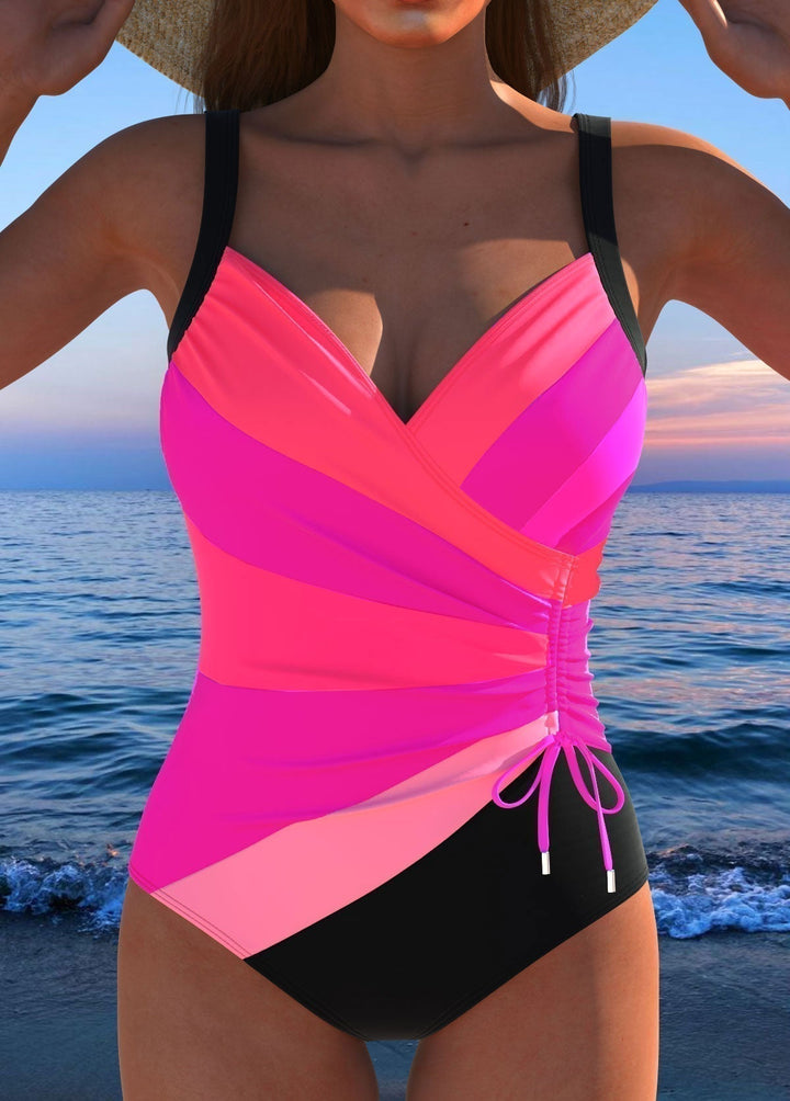 Naomi - Elegant swimsuit with colorful print