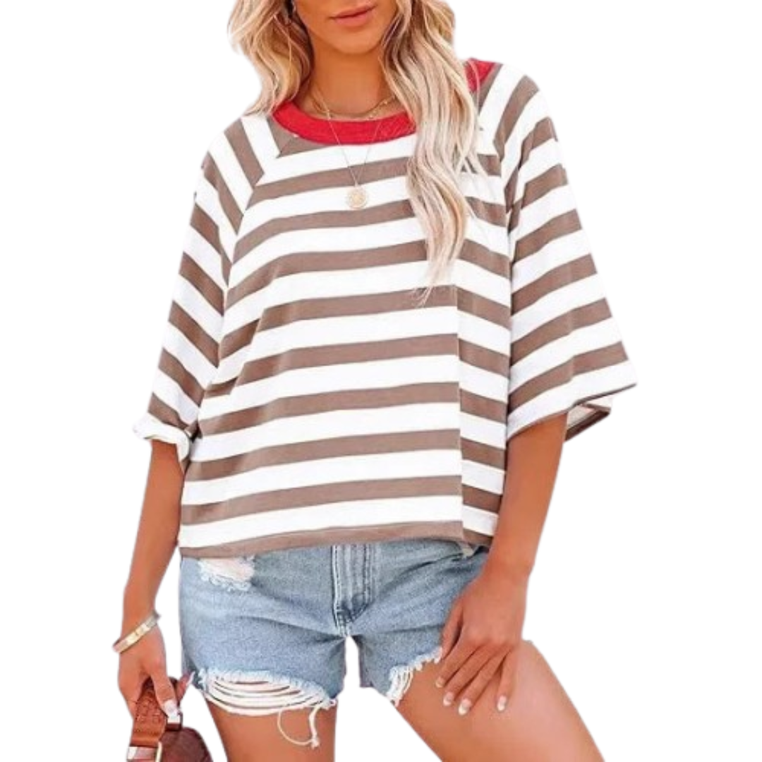 ROSALIE - Trendy Loose Fit Summer Crewneck Top