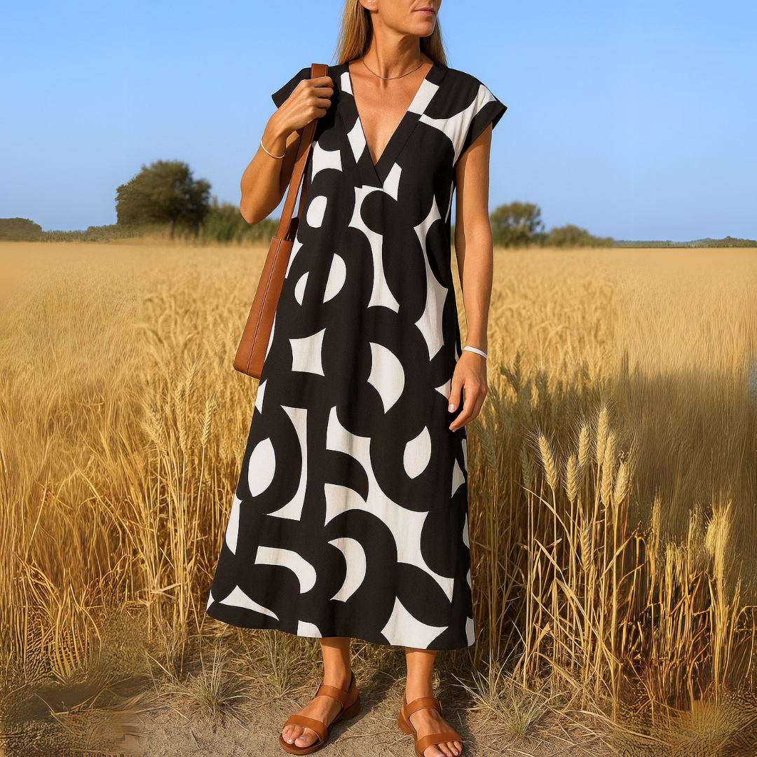 Layla - Flowing dress with V-neck