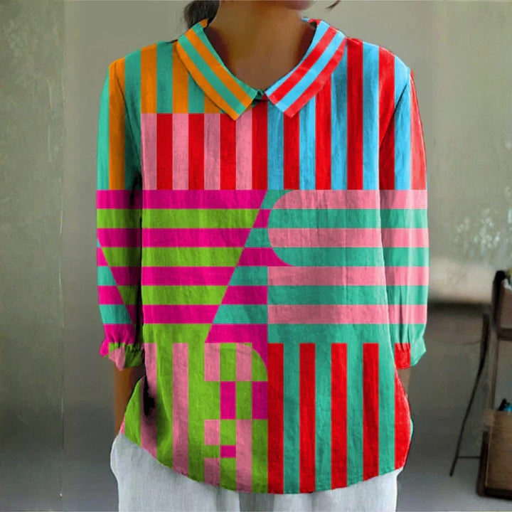 Morgan - Geometric Colourplay Blouse