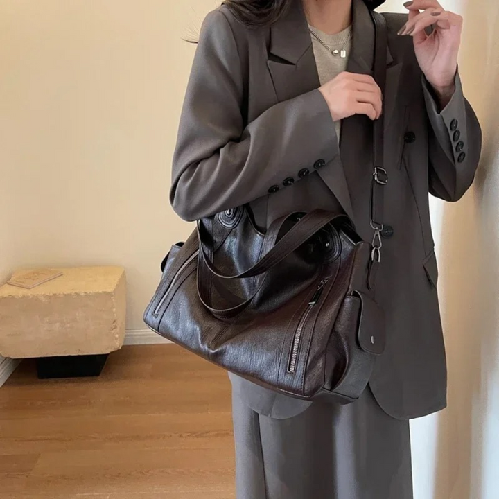 Willow - Dual Zipper Large Capacity Shoulder Bag