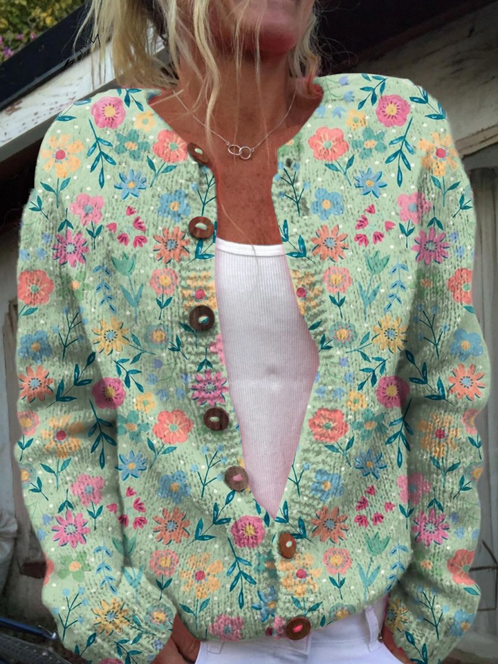 Lily - Women's Vintage Floral Cardigan
