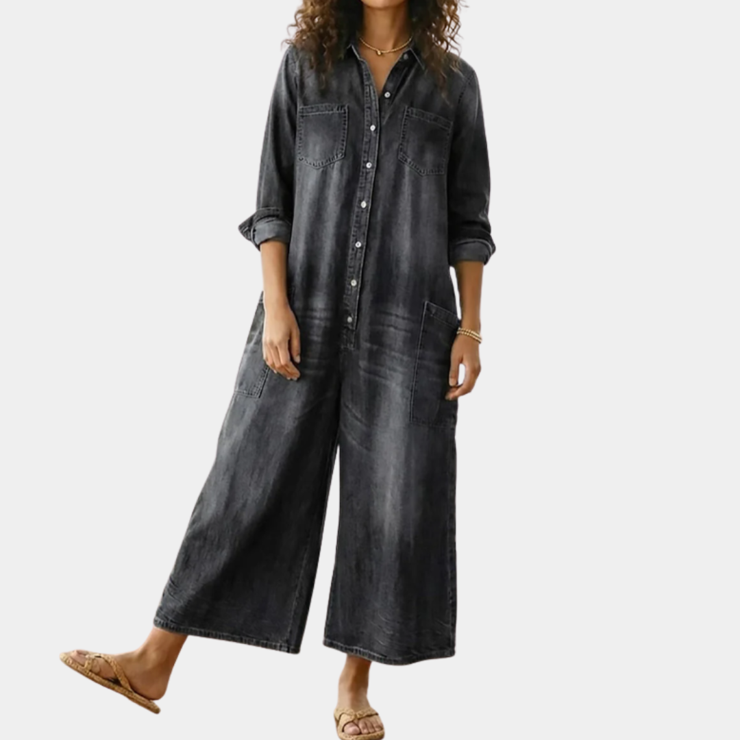 Serenity - Denim Cotton Jumpsuit