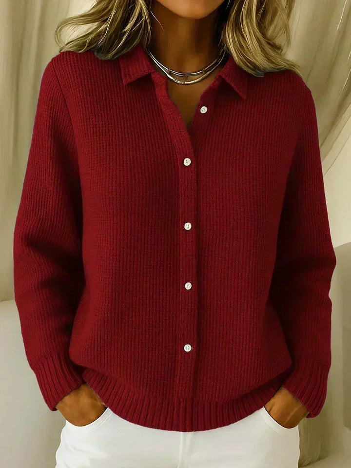 Patricia | Textured Button-Front Cardigan