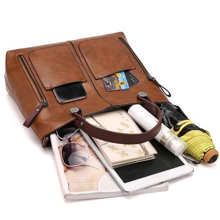 Alexandra - Iconic Retro PU Leather Crossbody Handbag