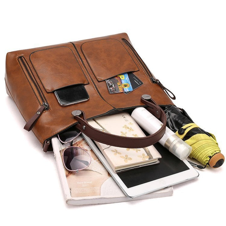 Alexandra - Iconic Retro PU Leather Crossbody Handbag