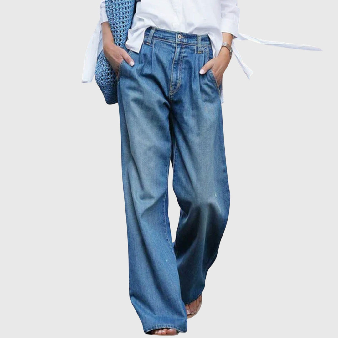 Leah - High-Quality Jeans with Wide Legs