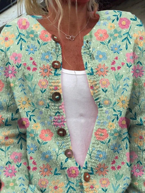 Lily - Women's Vintage Floral Cardigan