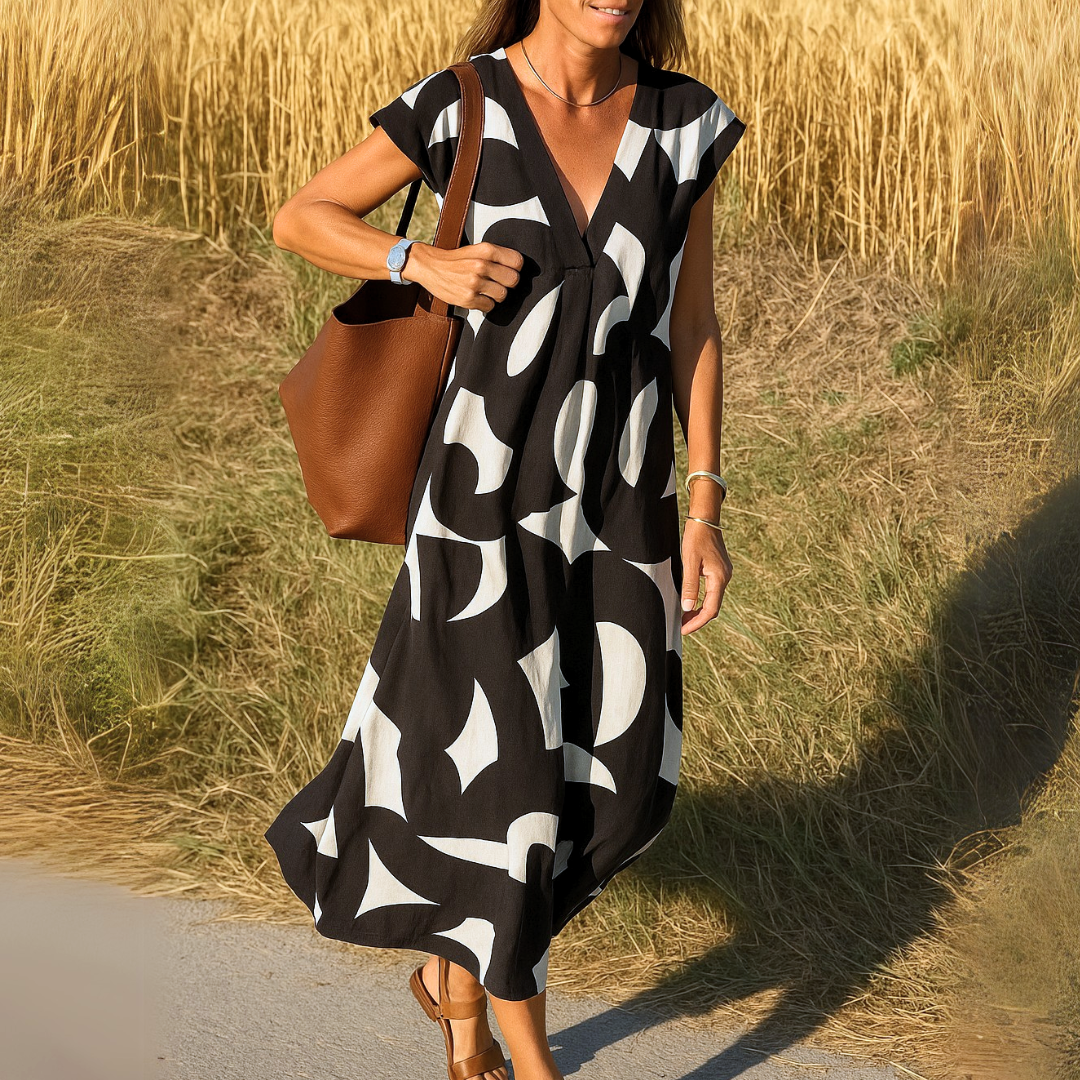 Layla - Flowing dress with V-neck