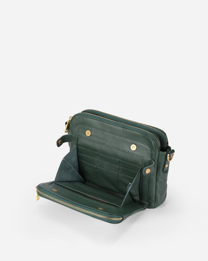 Savannah - Sleek Three-Layer Crossbody Bag