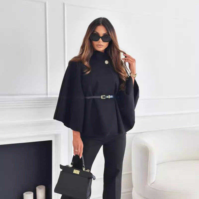 Aline - Papillon Coat with Belt