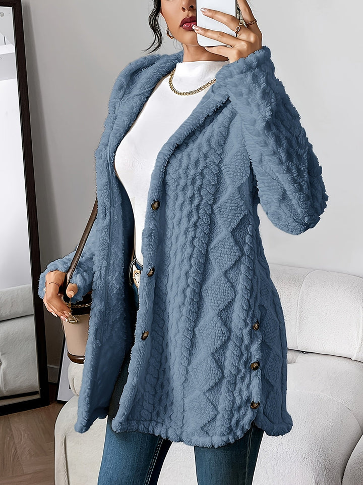 Sara - Fleece Hooded Coat