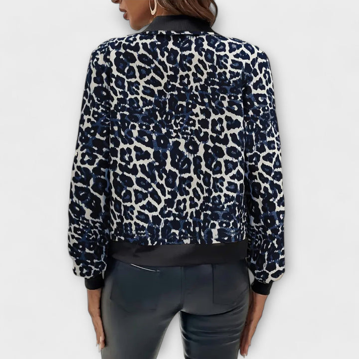 Raquel - Elegant Leopard Print Jacket