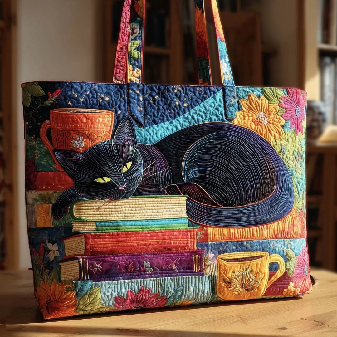 Handmade Melody - Black Cat with Books