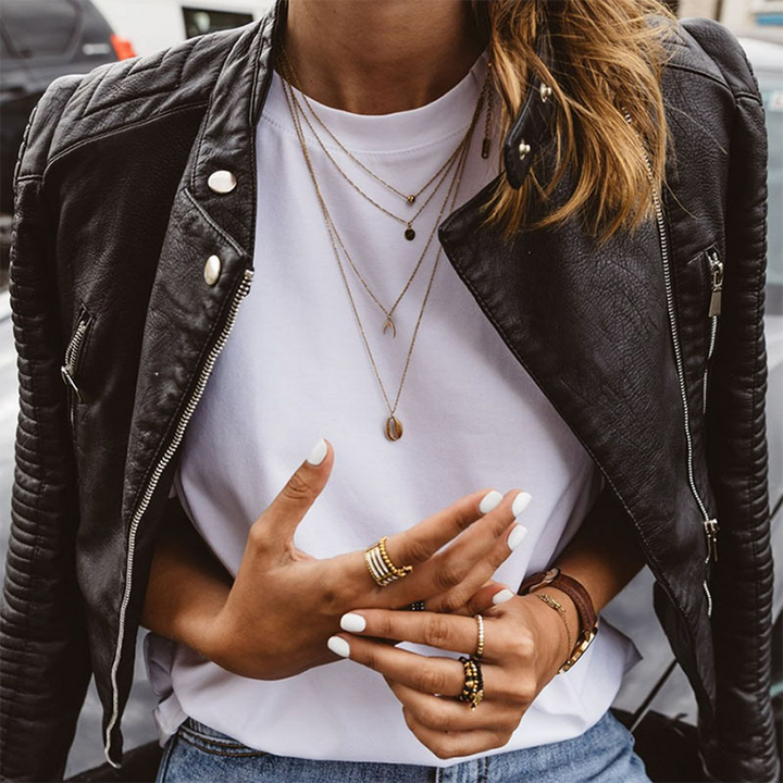 Lily - Timeless Structured Zip-Up Vegan Leather Jacket