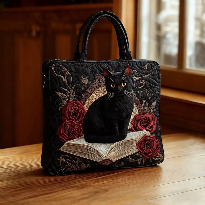 Handmade Melody - Black Cat on Books