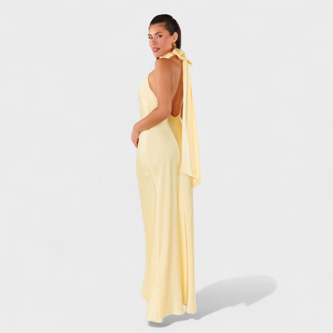 Amelia - Dress with Satin Bow