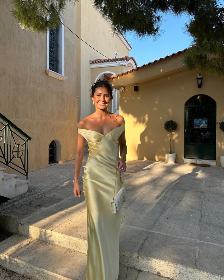 Megan - Maxi Dress in Satin