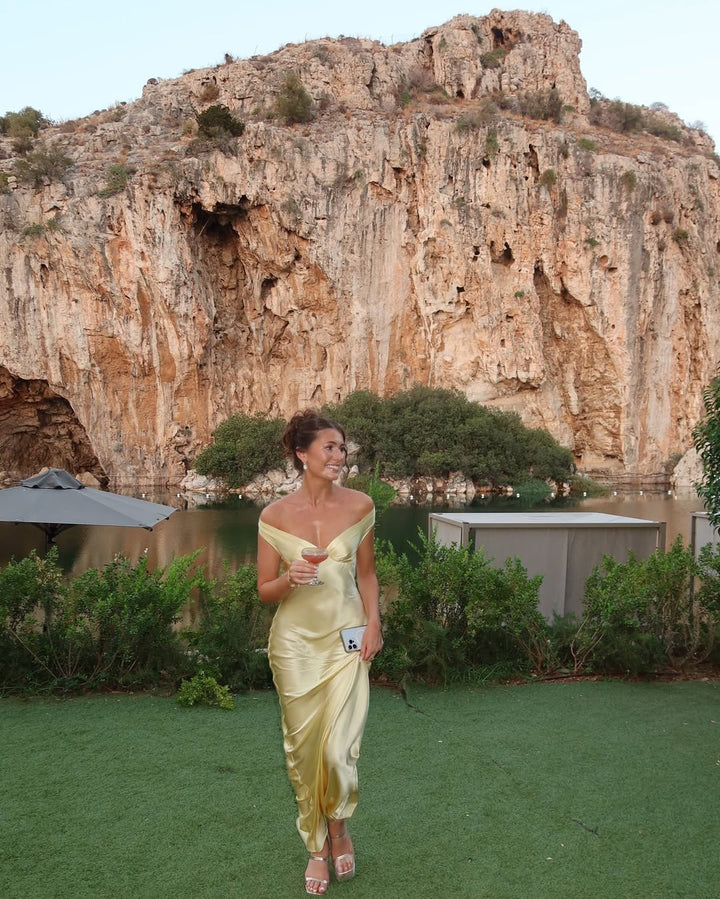 Megan - Maxi Dress in Satin