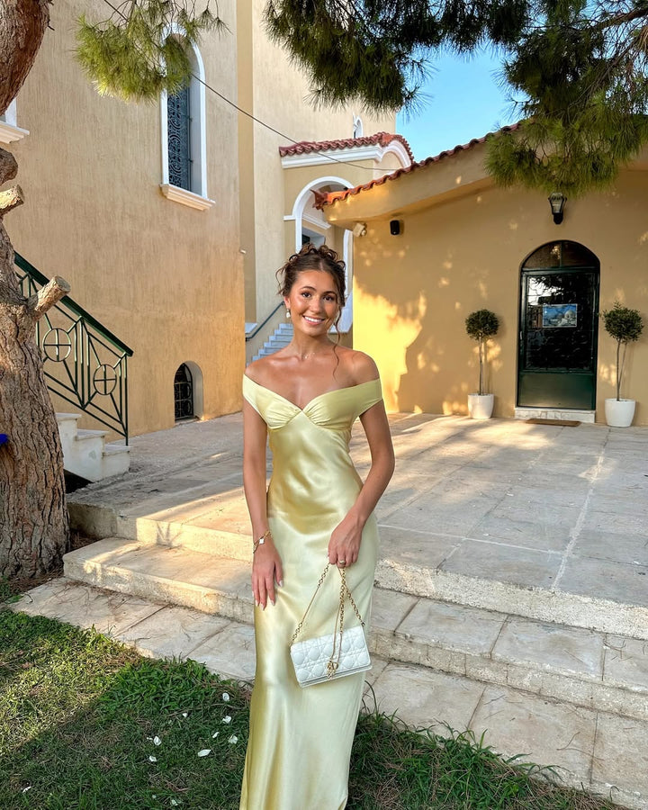 Megan - Maxi Dress in Satin