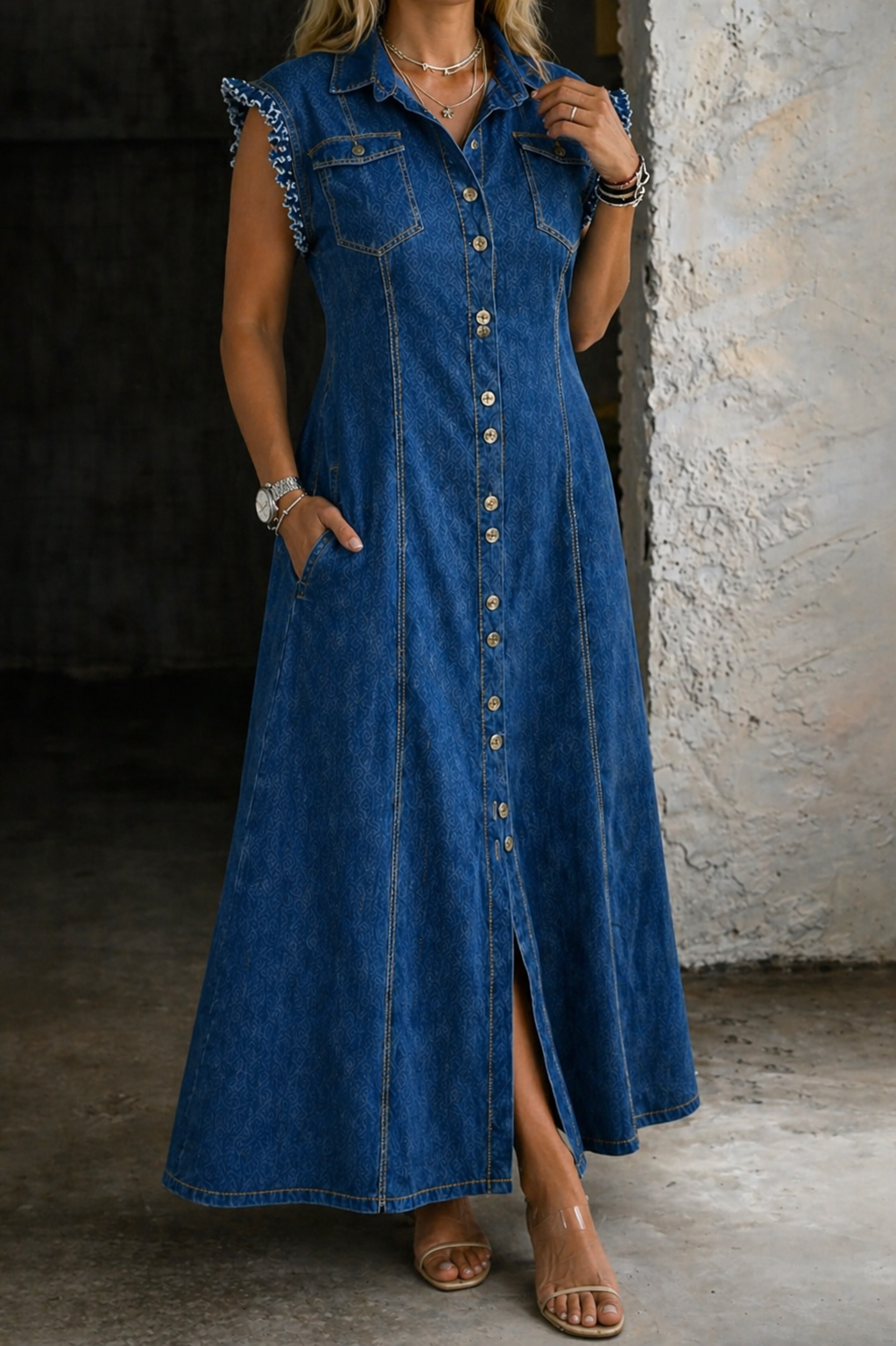 Skylar - Plus Size Denim Dress