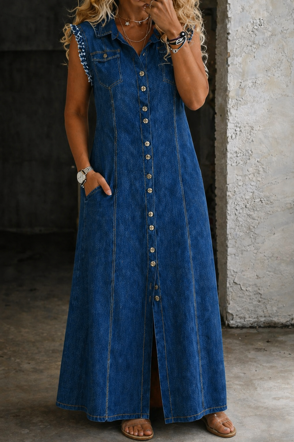 Skylar - Plus Size Denim Dress
