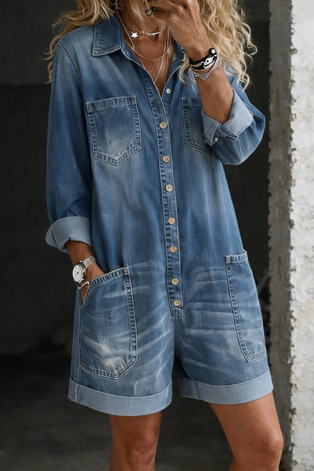 Abigail - Casual Jumpsuit Shorts