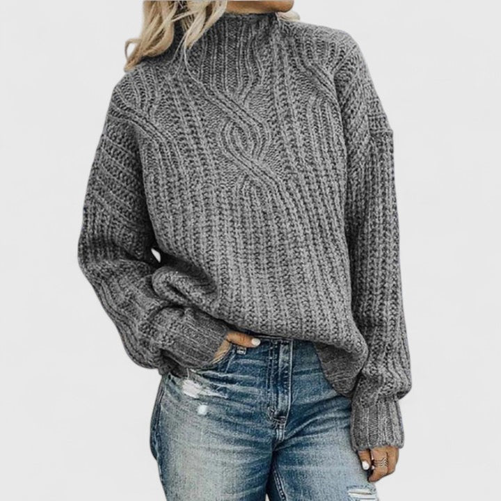 Madelyn - Sophisticated Cable Knit Sweater
