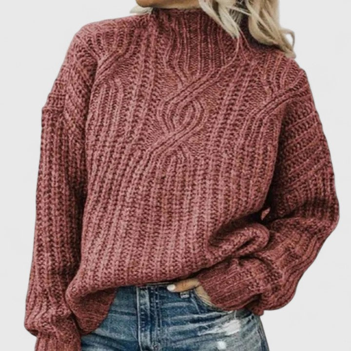 Madelyn - Sophisticated Cable Knit Sweater