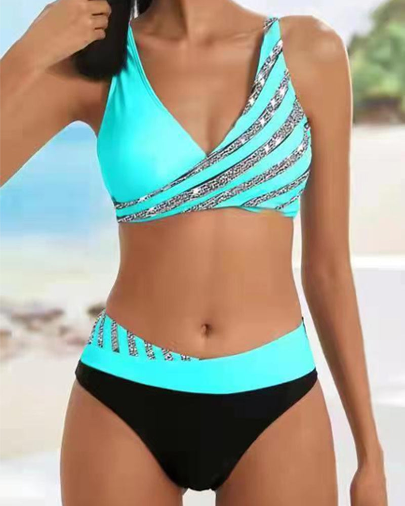 Mackenzie - Printed Bikini in Warm Tones