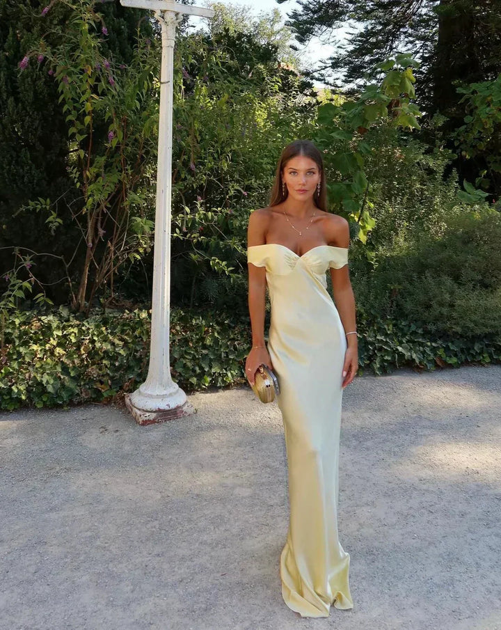 Megan - Maxi Dress in Satin