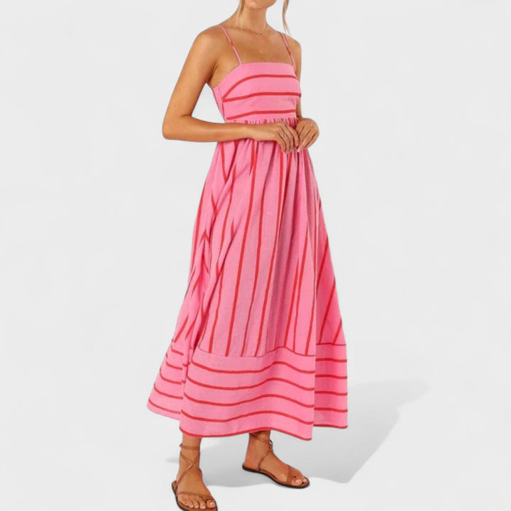 Andrea - Long Striped Dress