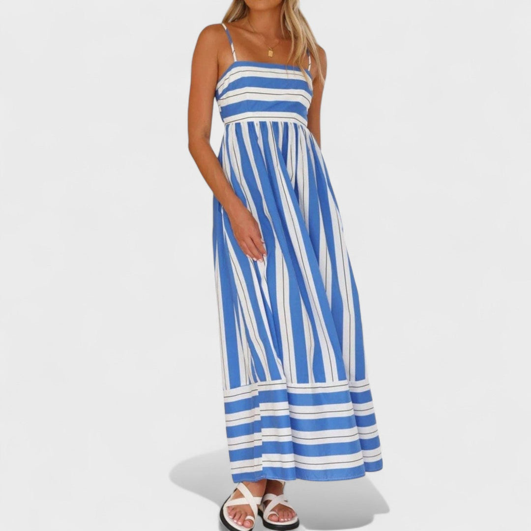 Andrea - Long Striped Dress