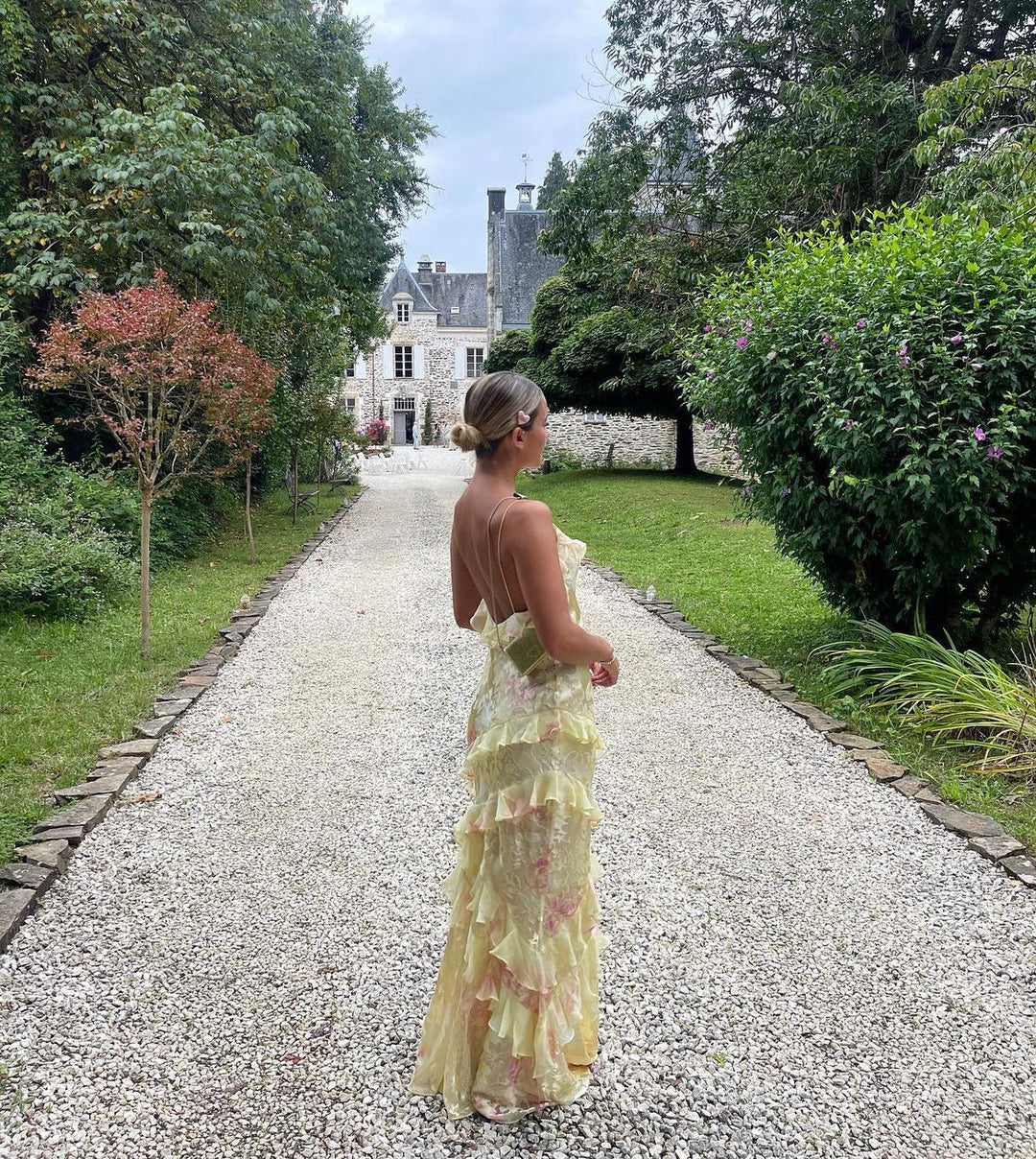 Julia - Long Dress with Ruffles