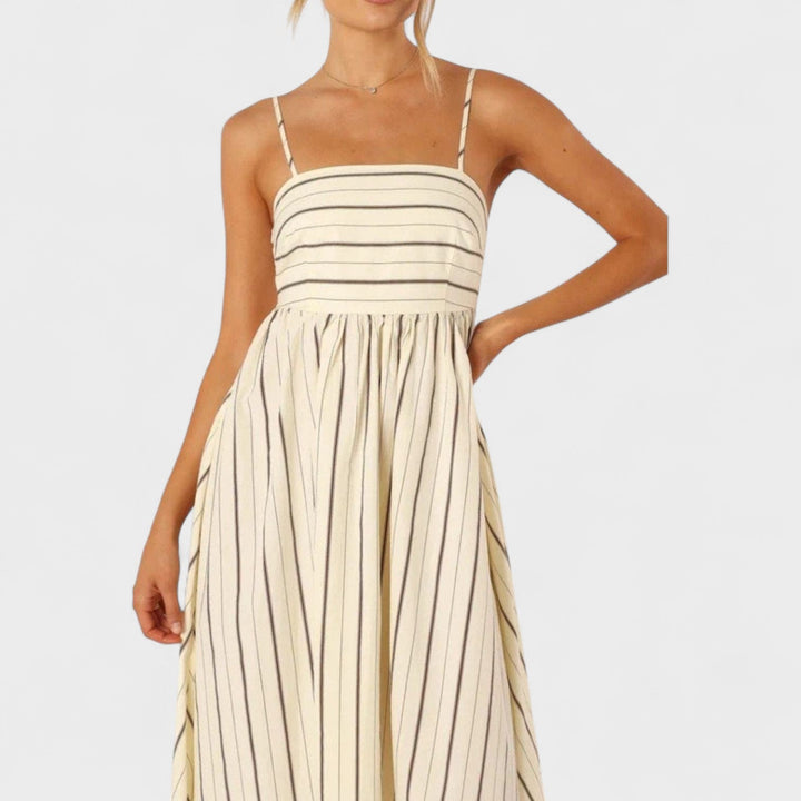 Andrea - Long Striped Dress