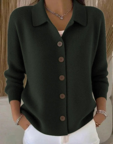 Gloria | Shawl Collar Button Cardigan