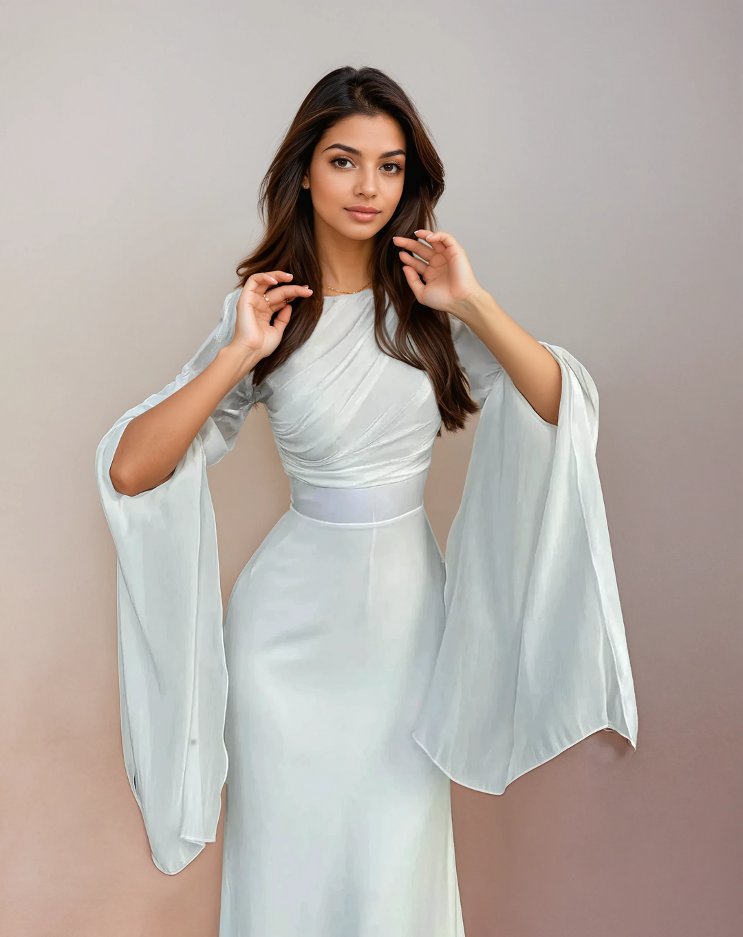 Macy - Long Satin Dress