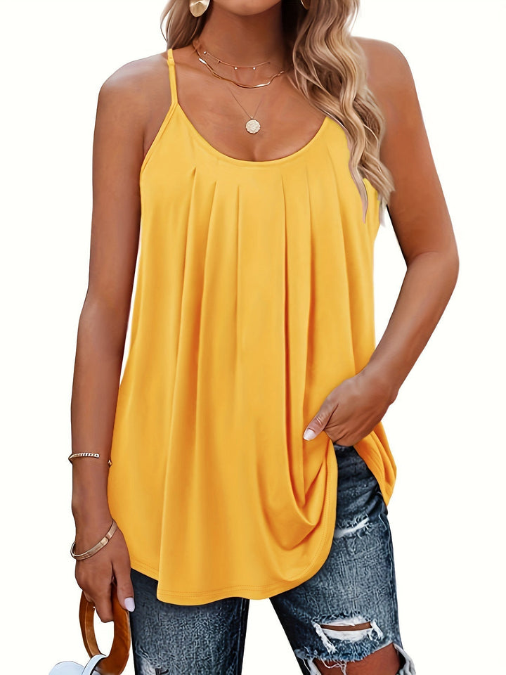 JANINE - Women Lightweight Spaghetti Strap Fit Summer Top