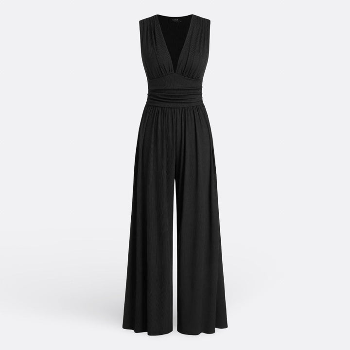 Brielle - Chic Sleeveless Jumpsuit with Wide Legs