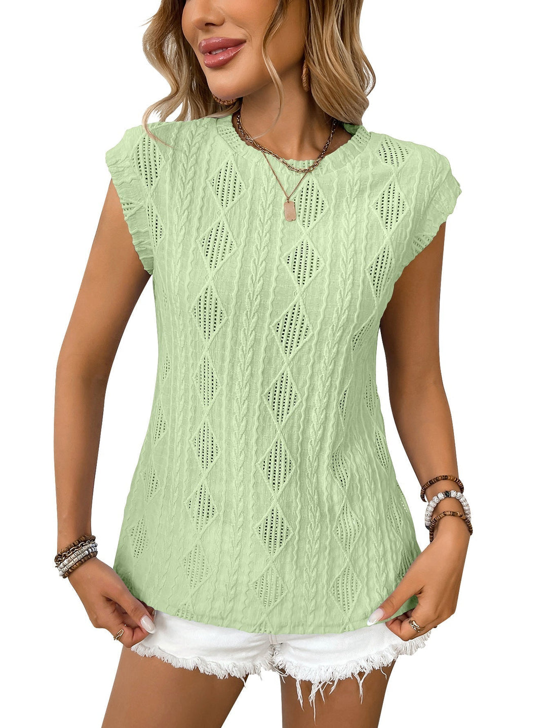 JENNIFER - Women Lightweight Knit Chic Tee